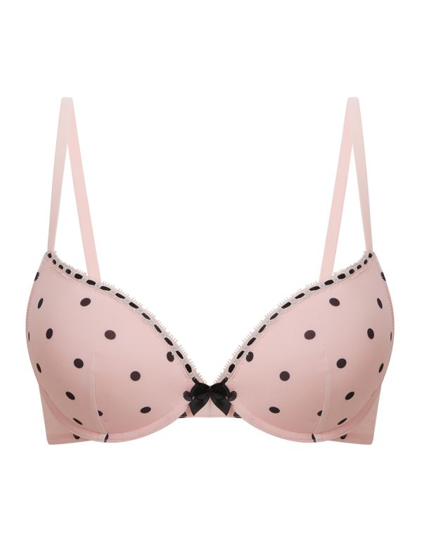 Naomi Push-Up Plunge Bra 23S2 The delicate detailing of this bra