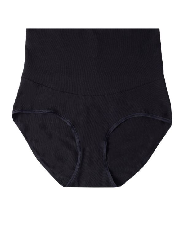 High Waist Thong Panties for Women Tummy Control Underwear Slim Body Shaper Thong  Shapewear (Black(Mid-high Waist), S) price in UAE,  UAE