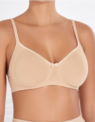Buy Khuby 1152/304 C Cup Full Support Hosiery Cotton Double Layer Super  Comfy Bra for Daily use All Season.Soft Material Giving Smooth fit. (Combo  of